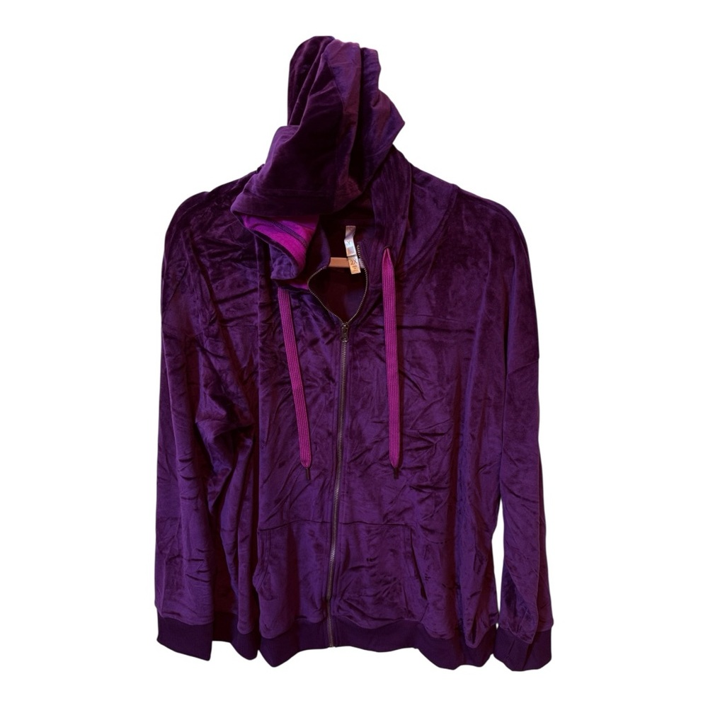LuLaRoe Cozy Bethany Purple Velvet Hoodie